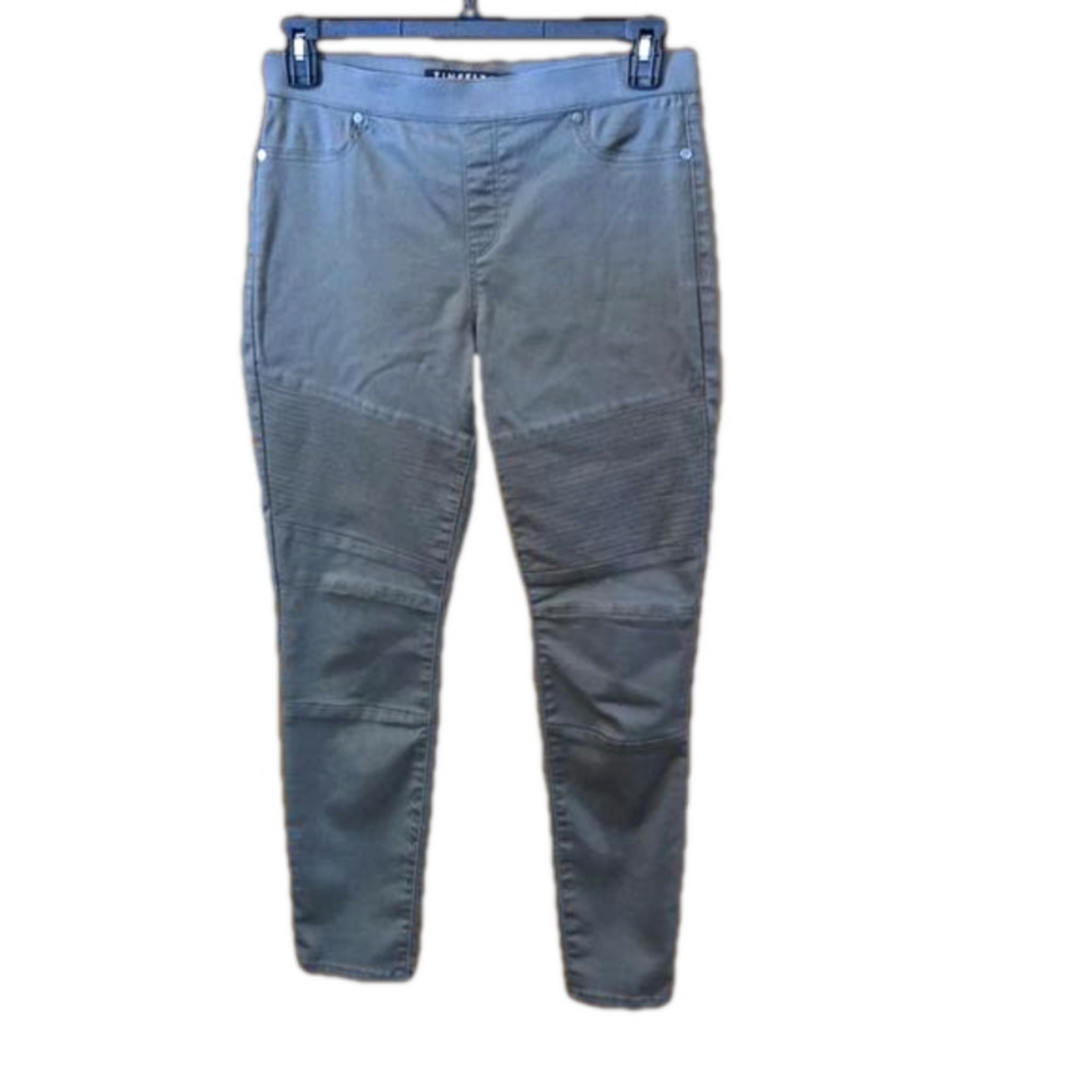Tinseltown Moto Skinny Jeans Gray Junior’s Size 11